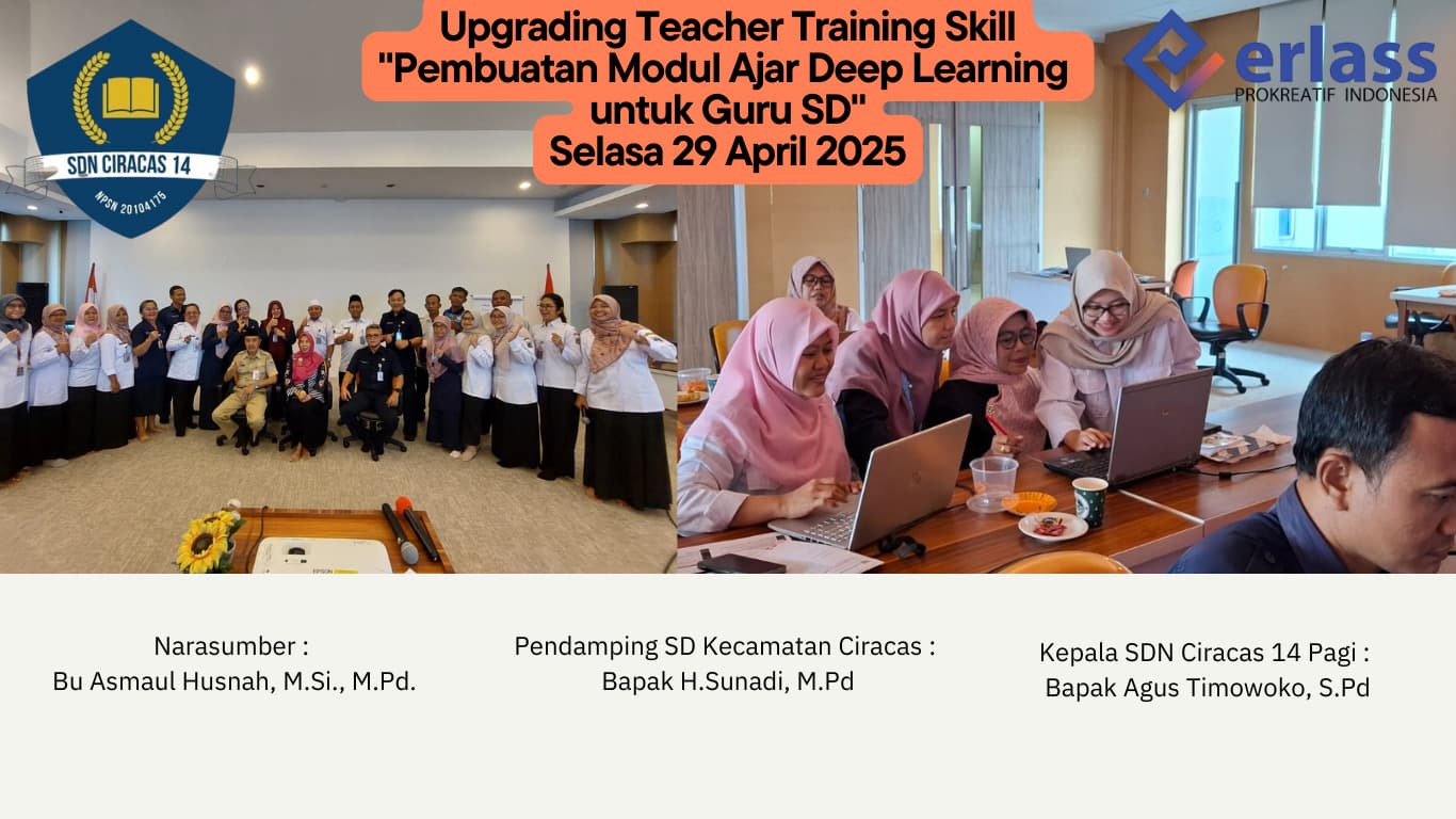 Upgrading Teacher Training Skill SDN Ciracas 14 Pagi- Pembuatan Modul Ajar Deep Learning untuk Guru SD